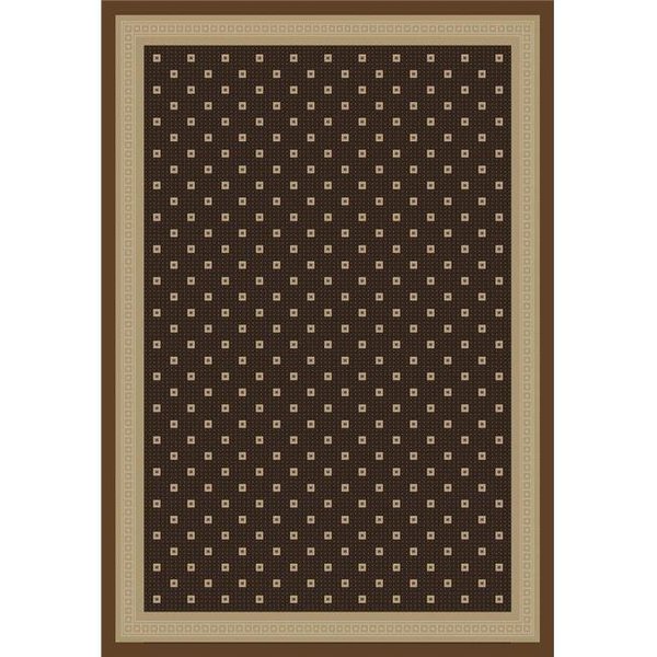 Concord Global Trading Concord Global 54286 6 ft. 7 in. x 9 ft. 3 in. Jewel Athens - Brown 54286